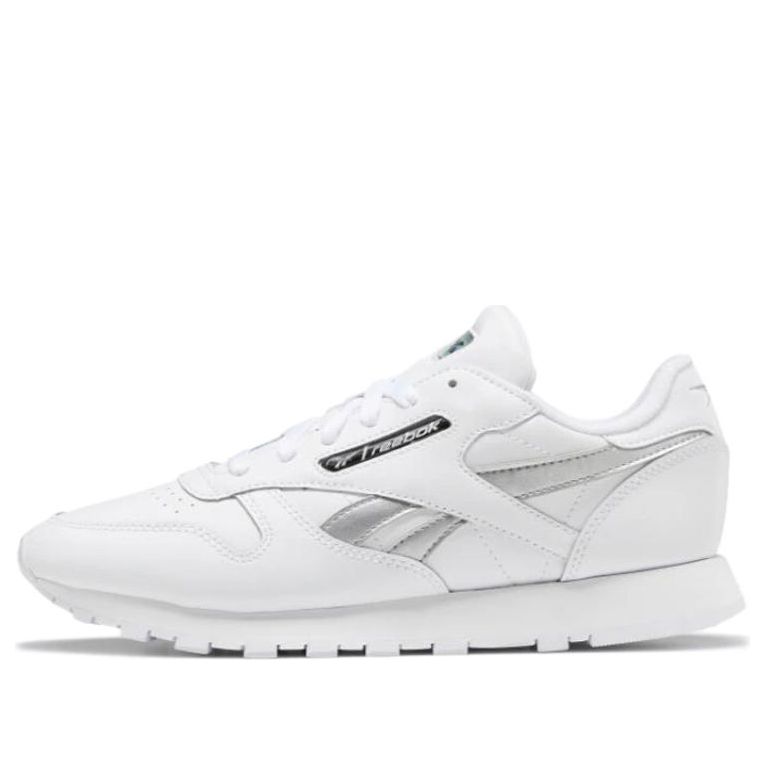(WMNS) Reebok Classic Leather 'White Silver Metallic' EF3267