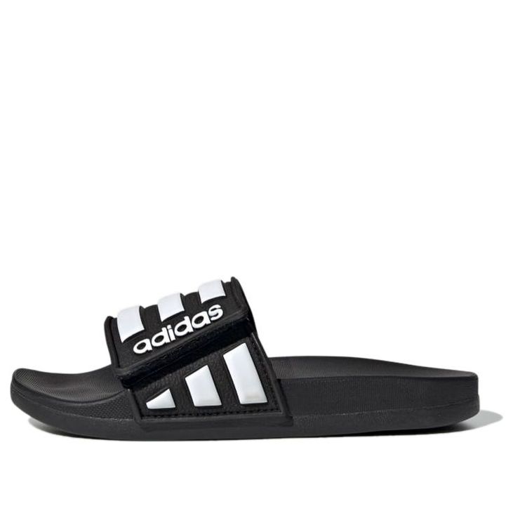 (GS) adidas Adilette Comfort ADJ J 'Black' EG1879