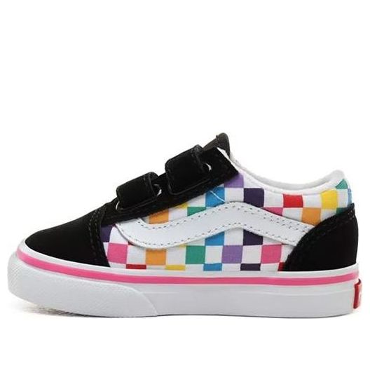 (TD) Vans Old Skool V 'Rainbow Checkerboard' VN0A38JNU09