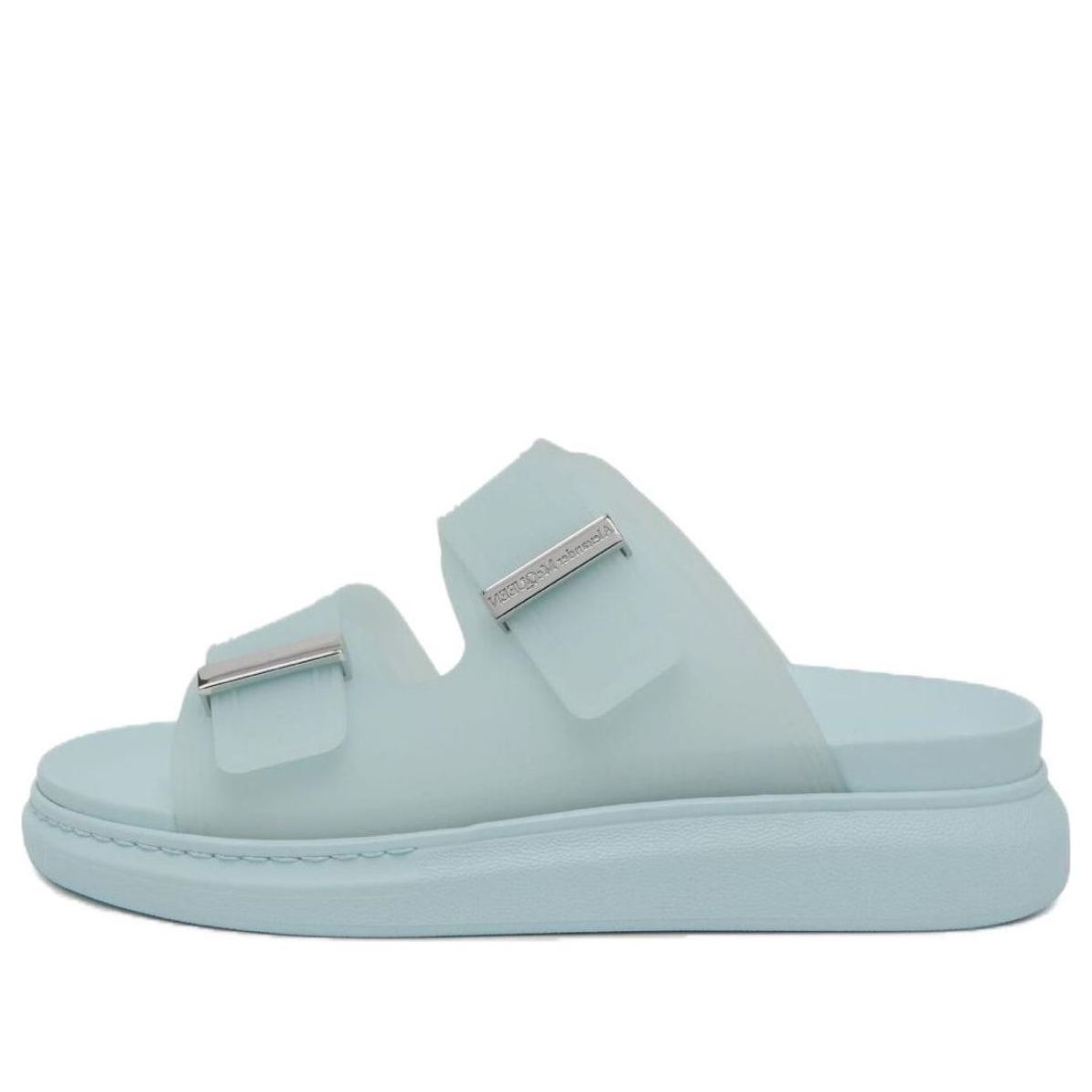 (WMNS) Alexander McQueen Hybrid Slides 'Powder Blue Silver' 658063W4TM14711