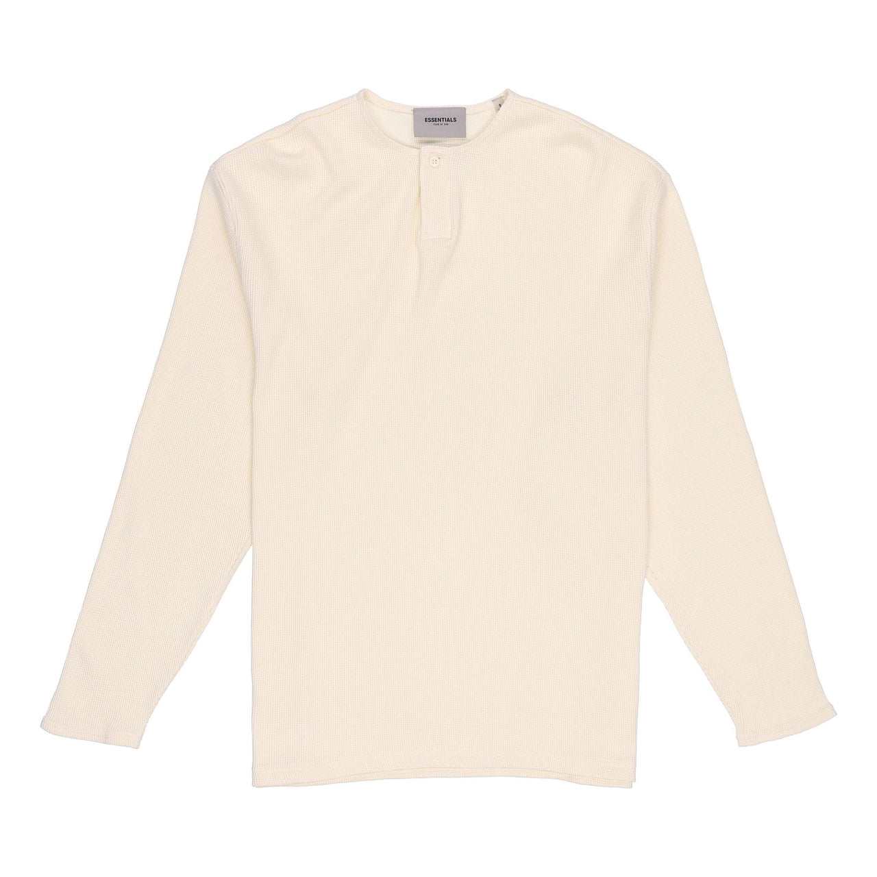 Fear of God Essentials FW20 Thermal Long Sleeve Henley Tee 'Cream' FOG-FW20-170