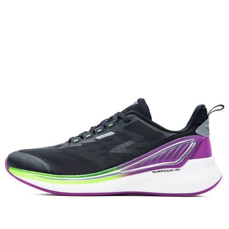 361 Degrees QU!K LITE Lightweight Breathable Running Shoes 'Black Purple' 572032218-7