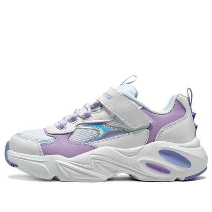 (GS) Skechers Casual Trainers 'White Purple' 303901L-WLV
