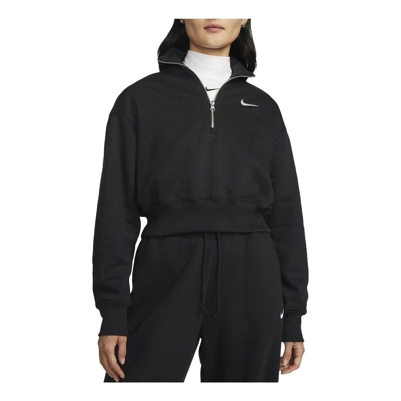 (WMNS) Nike Sportswear Phoenix Fleece 'Black' DQ5768-010