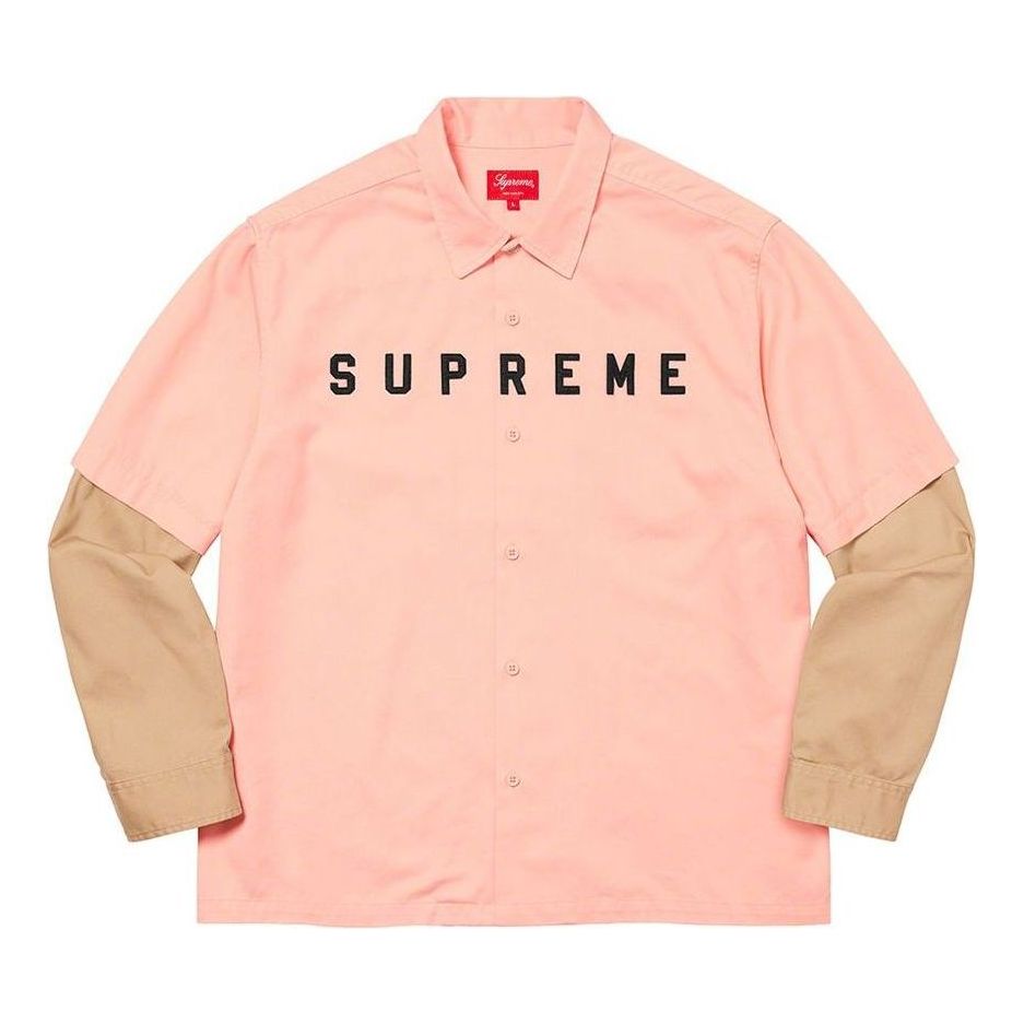 Supreme 2-Tone Work Shirt 'Pink Tan' SUP-FW20-147