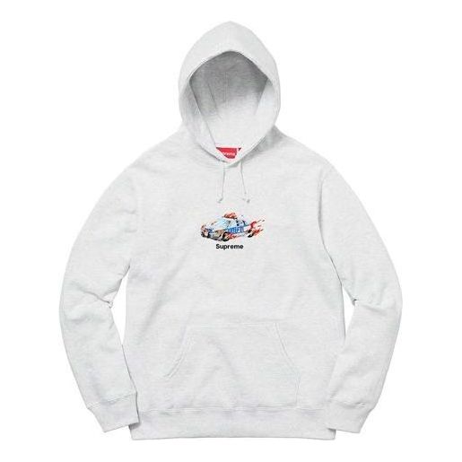 Supreme Cop Car Hooded Sweatshirt 'White' SUP-FW19-519