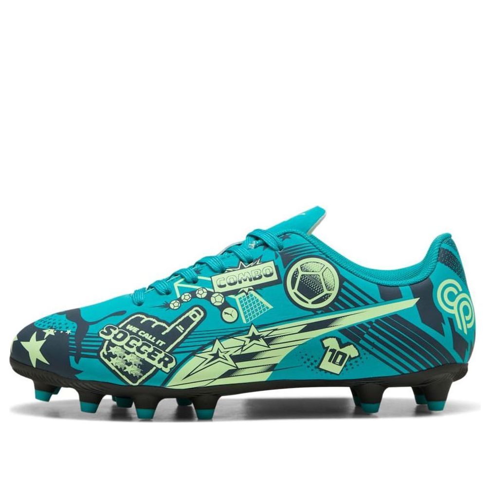 (GS) PUMA Christian Pulisic x Ultra Legacy FG/AG 'Allover Print - Deep Aqua' 108775-03