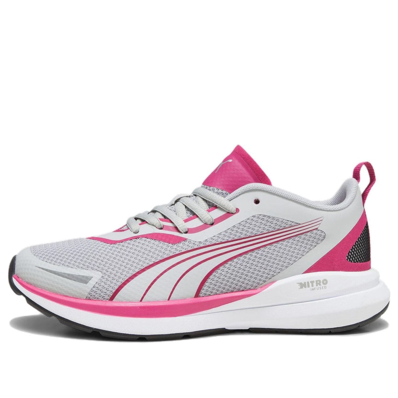 (GS) PUMA Kruz Nitro 'Ash Grey Pinktastic' 378878-03