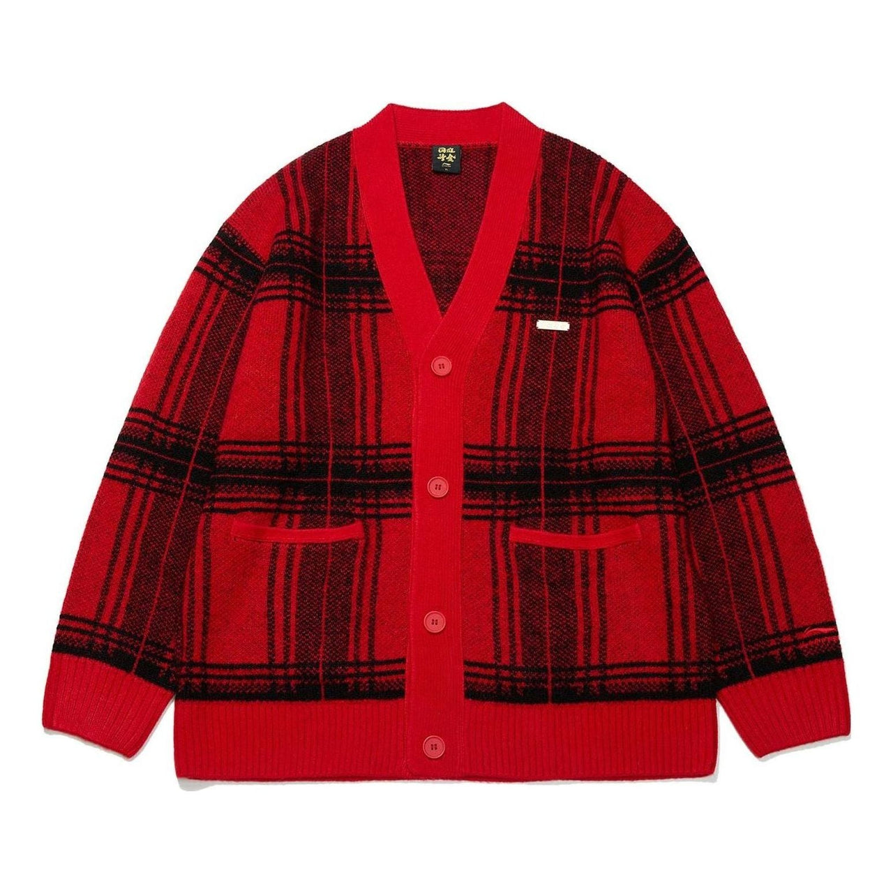 Li-Ning Lifestyle Checkerboard Jacket 'Red Black' AMBT003-1
