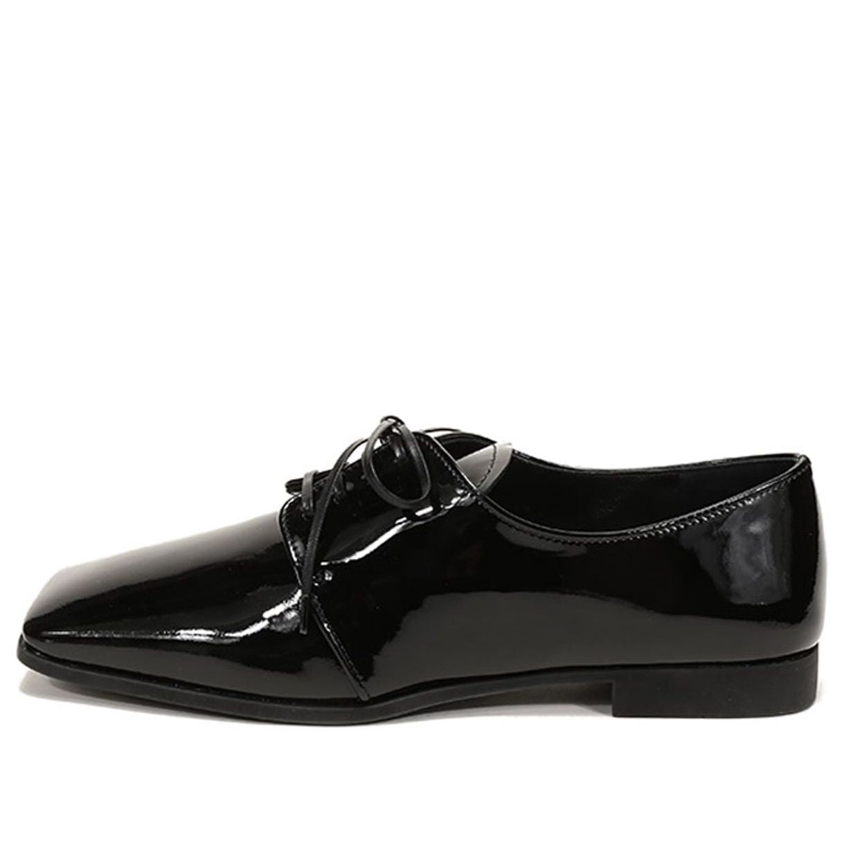 (WMNS) PRADA Patent Lace-Up Derby Shoes 'Black' 1E283M_069_F0002_F_010