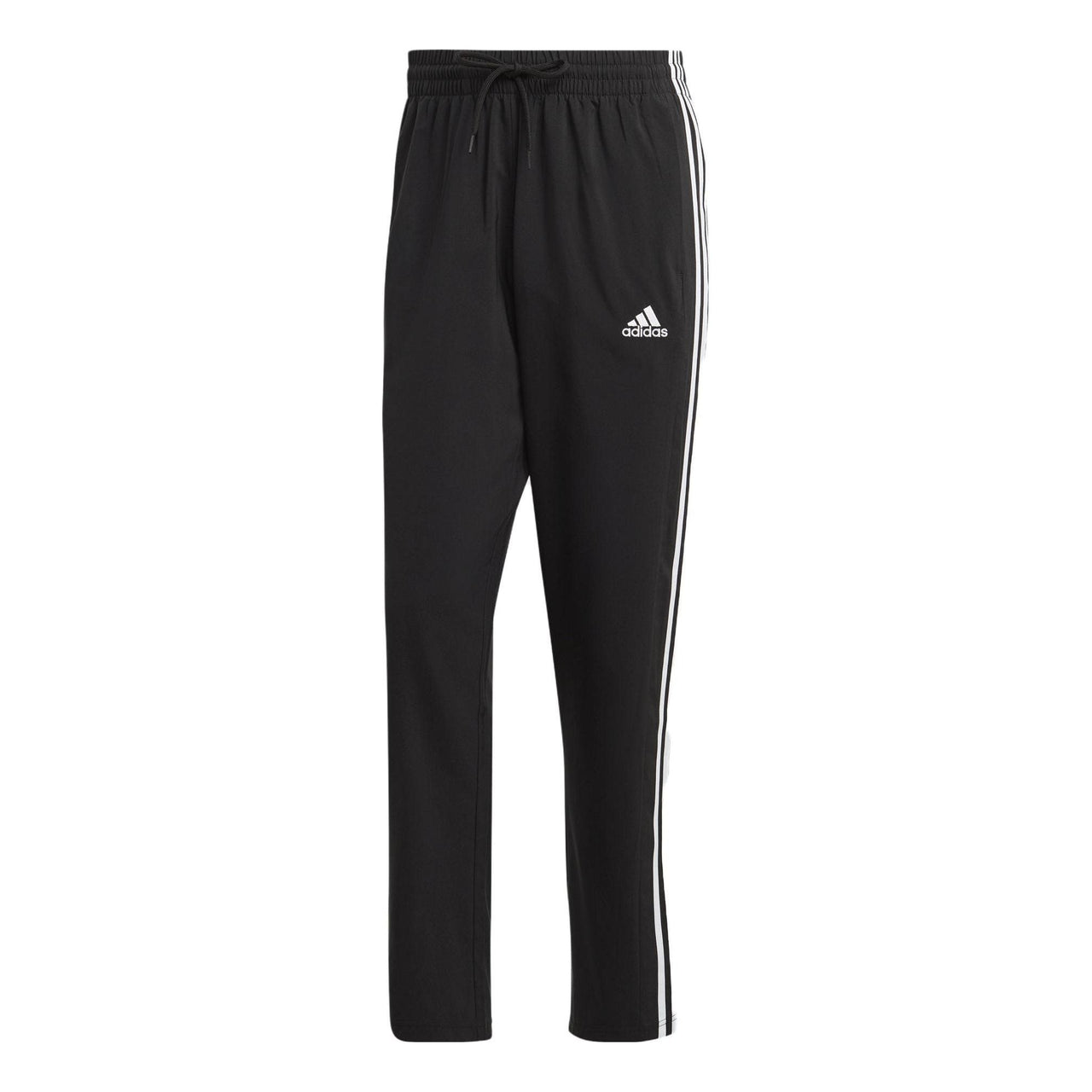 adidas AEROREADY Essentials Stanford Open Hem Embroidered Small Logo Pants 'Black' IC9415