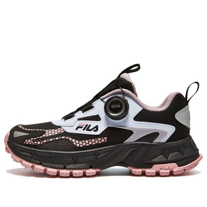 (GS) FILA BOA Running Shoes 'Black White Pink' K15B342503FBB