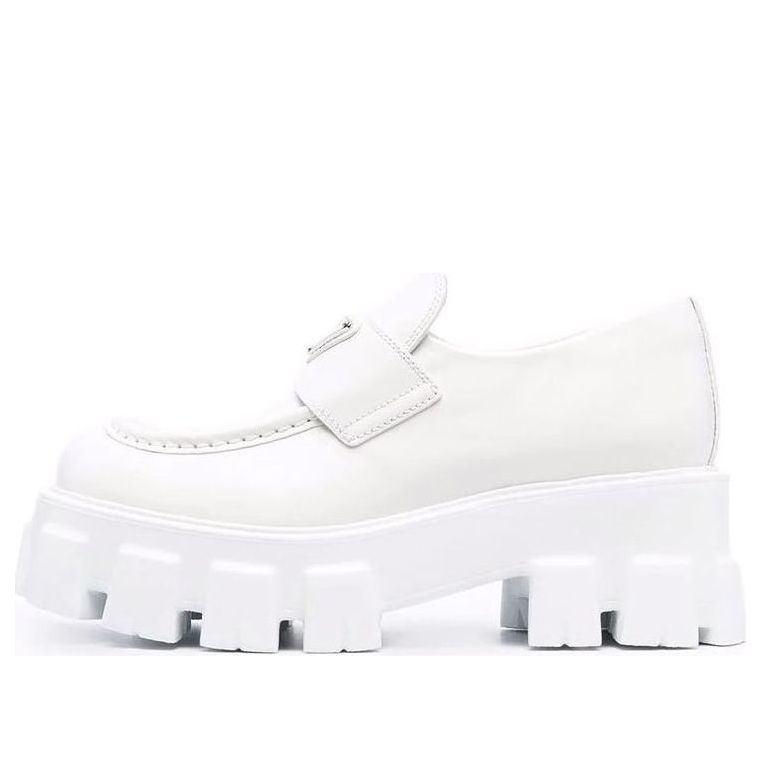 (WMNS) PRADA Brushed Leather Monolith Loafers 'White' 1D649M_B4L_F0009_F_B055