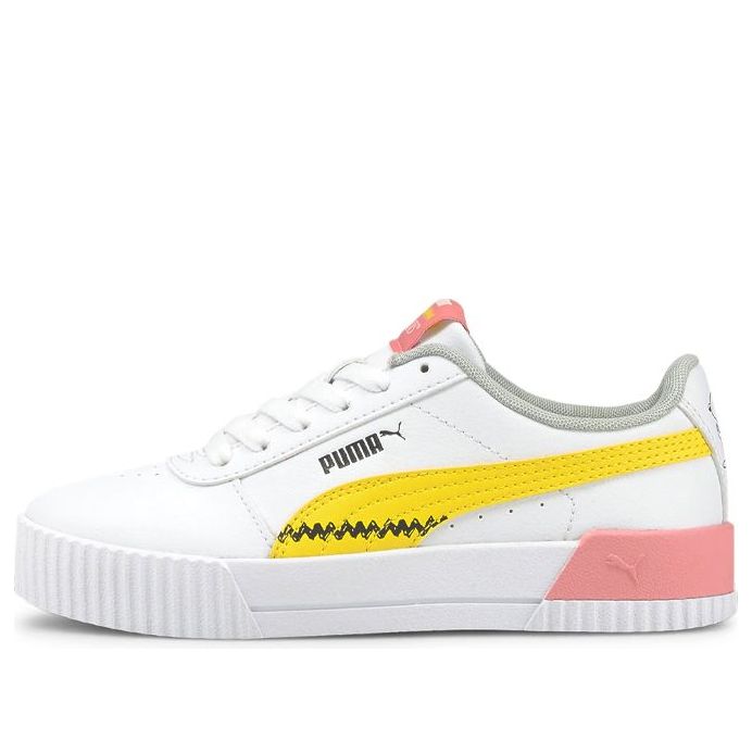 (GS) PUMA Carina x Peanuts 'White Yellow Pink' 381877-01