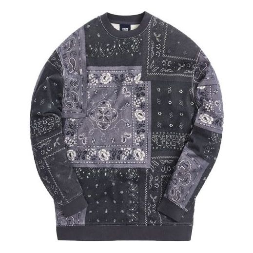 KITH Deconstructed Bandana Crewneck 'Black' KH2650-001