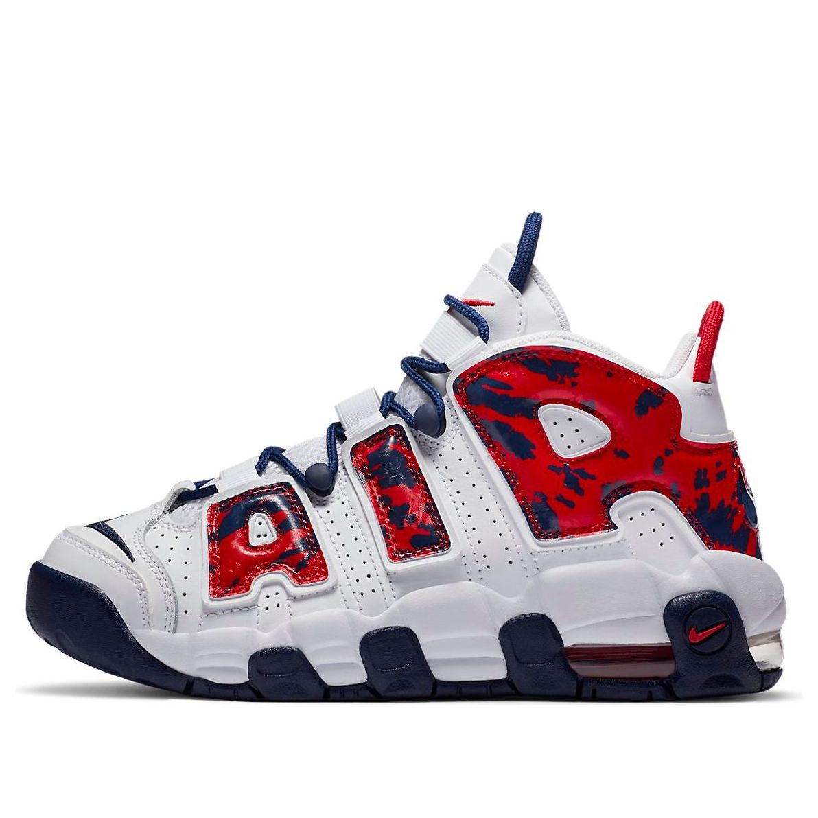 (GS) Nike Air More Uptempo 'Red Navy Camo' CZ7885-100