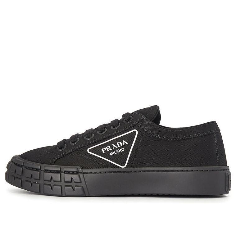 (WMNS) PRADA Cassetta Wheel Sneakers 'Black' 1E939L_GUD_F0002_F_035