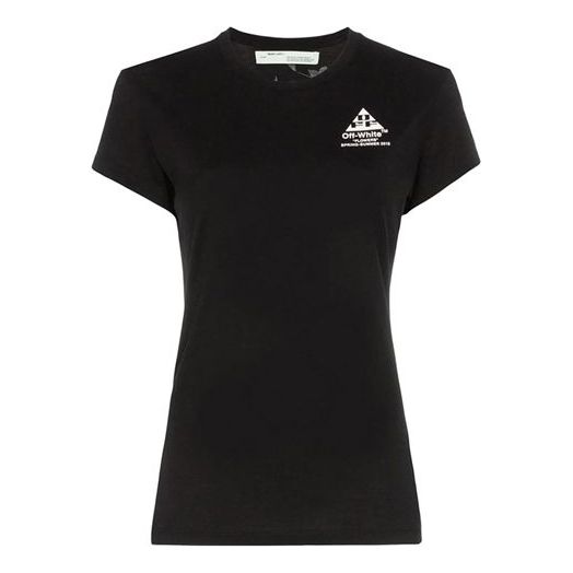 (WMNS) Off-White Cotton Arrows Sketch Print Short Sleeve OWAA040R19B980431001