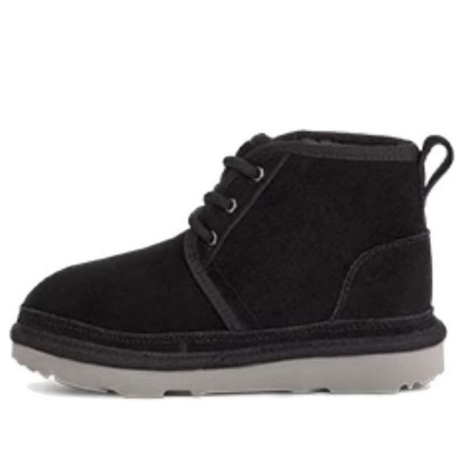 (GS) UGG Neumel Graphic Boot 'Black Grey Suede' 1130787K-BGSD