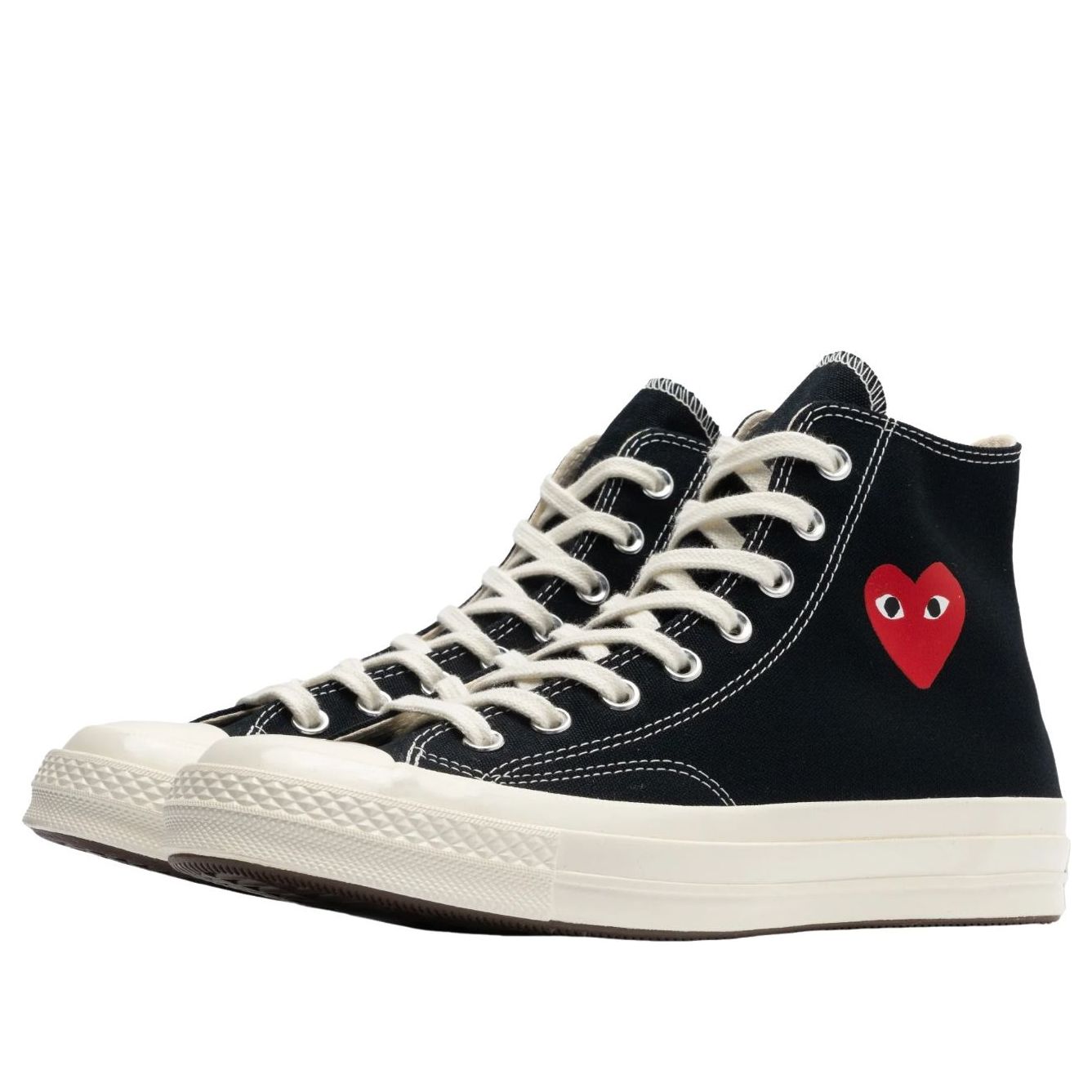 Converse x Comme des Garcons PLAY Chuck Taylor All Star 70 Hi 'Single Heart Black' A08801C