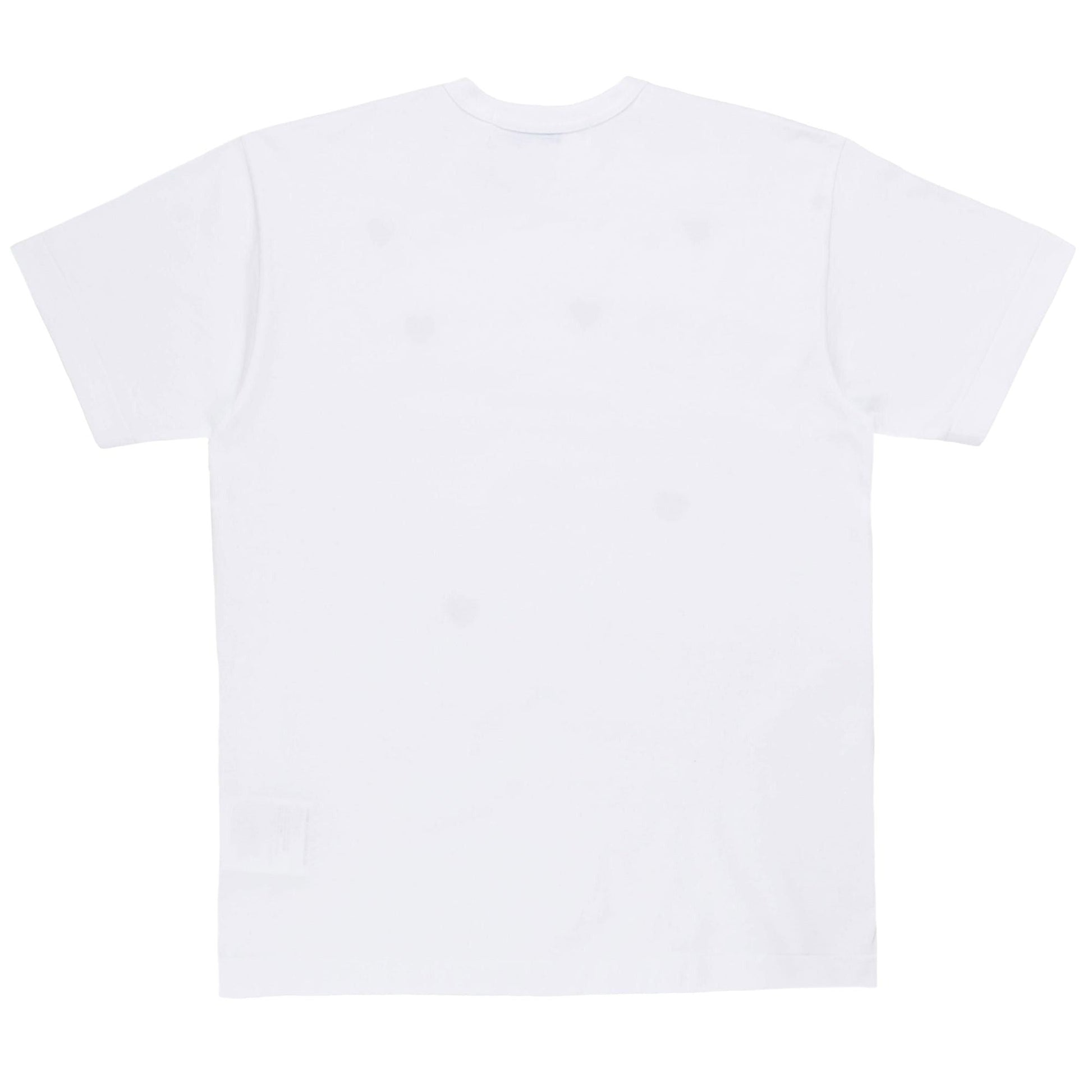 COMME des GARCONS PLAY SS25 Logo Print T-Shirt 'White Red' AX-T337-051-3