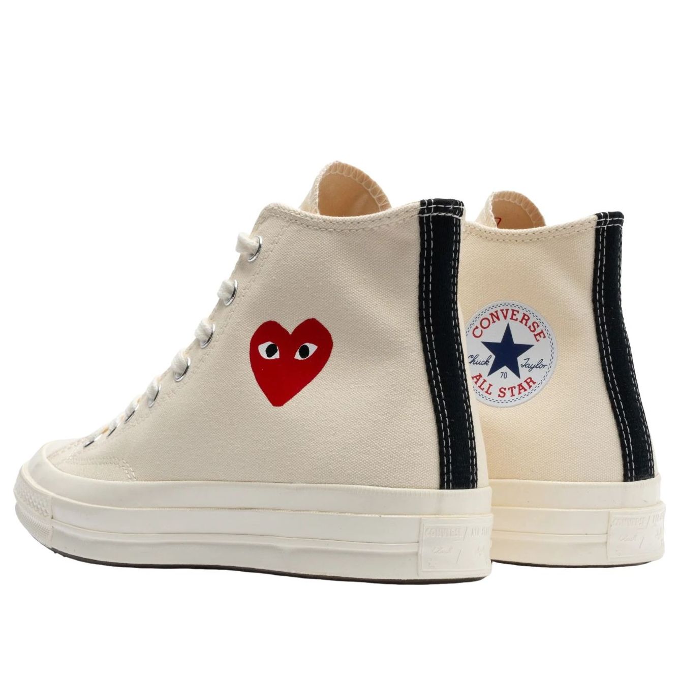 Converse x Comme des Garcons PLAY Chuck Taylor All Star 70 Hi 'Single Heart Milk' A08800C