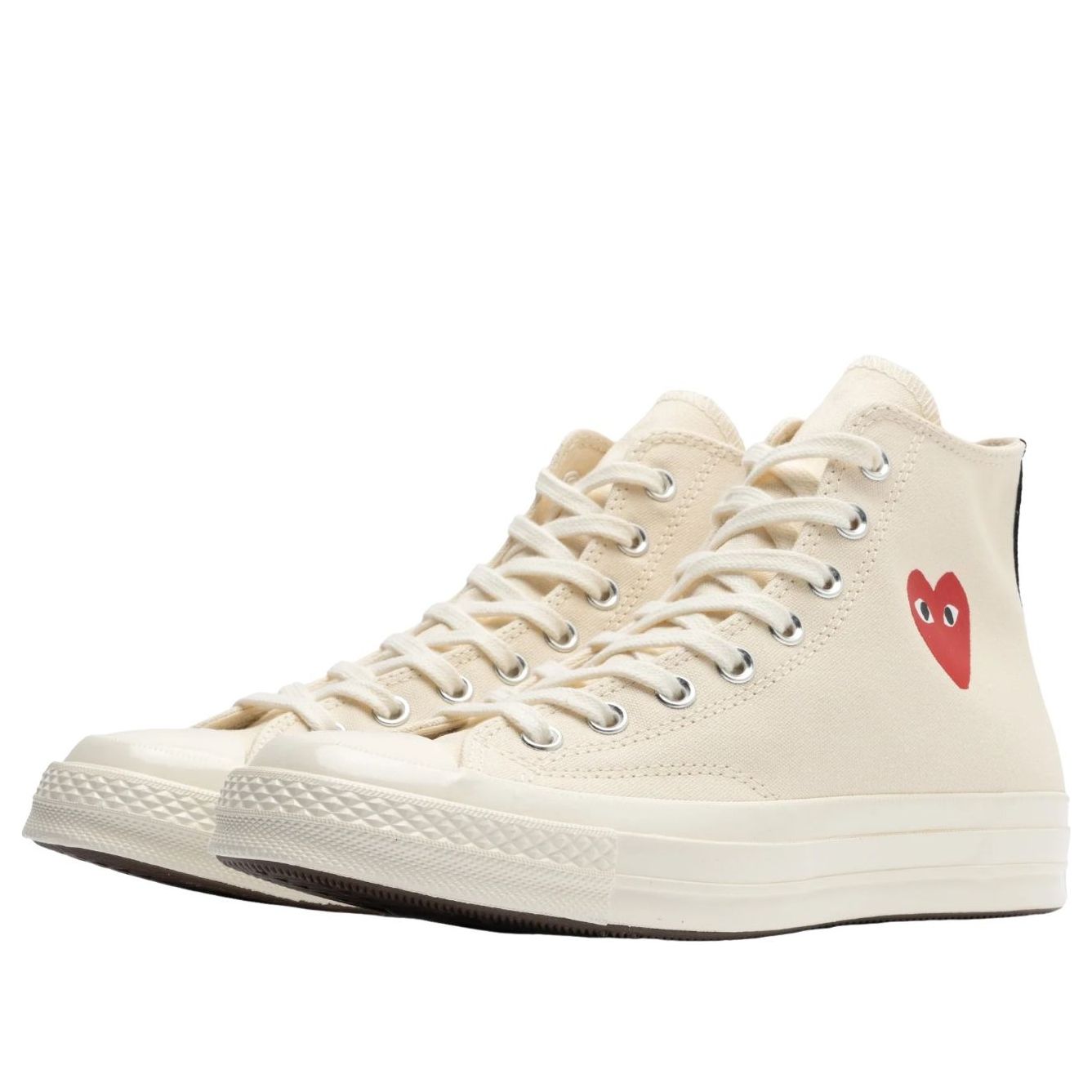 Converse x Comme des Garcons PLAY Chuck Taylor All Star 70 Hi 'Single Heart Milk' A08800C