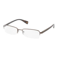 PRADA Plate Frame Metal Rectangular Eyeglass Frames Men's Tortoiseshell