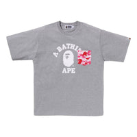 A Bathing Ape ABC Camo College Pocket Relaxed T-shirt 'Grey' 1J20-109-003-GRY