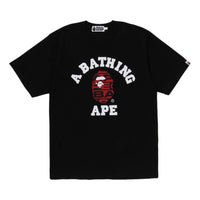 A Bathing Ape Lux Sport Pattern College T-Shirt 'Black' 1J20-109-022-BLK