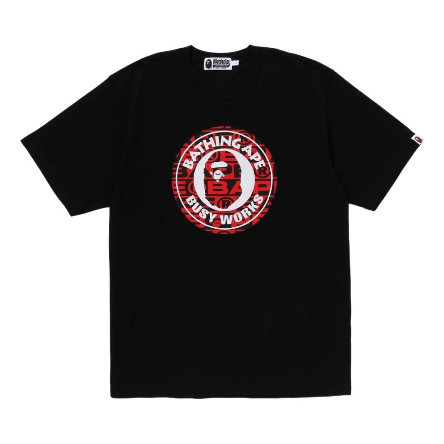 A Bathing Ape Lux Sport Pattern Busy Works T-Shirt 'Black' 1J20-109-027-BLK