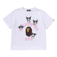 (WMNS) A BATHING APE x Kuromi College Mini T-Shirt 'White' 1M23-209-903-WHT