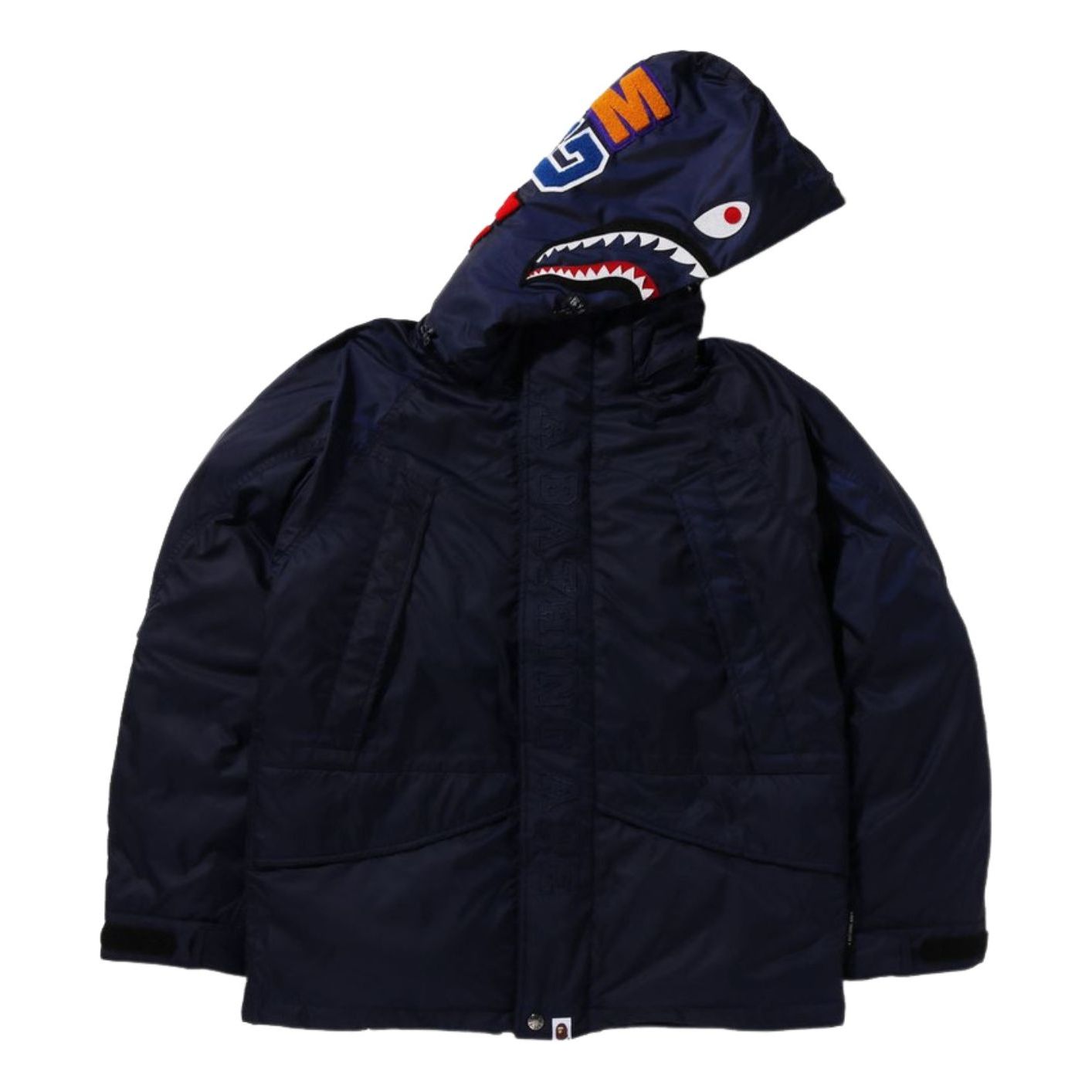 A Bathing Ape Shark Snowboard Down Jacket 'Navy' 1I80-144-009-NVY