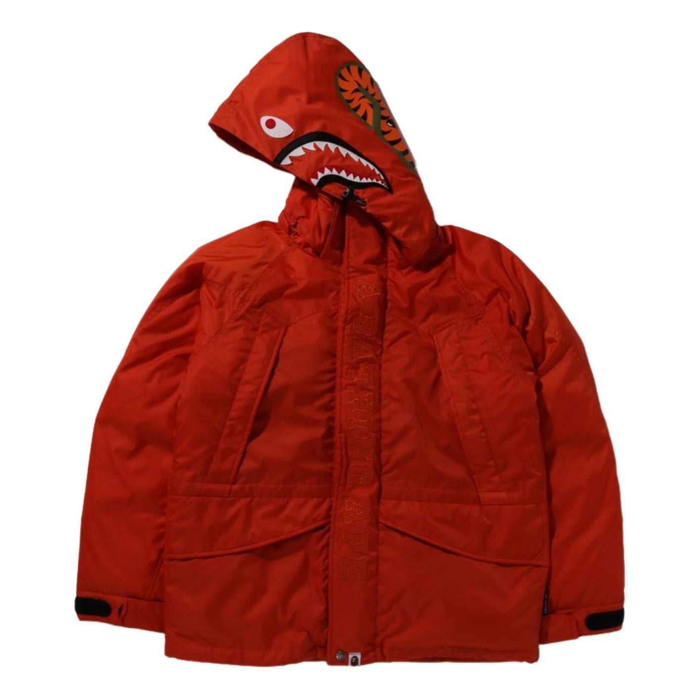 A Bathing Ape Shark Snowboard Down Jacket 'Orange' 1I80-144-009-ORG