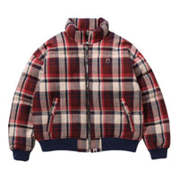 A Bathing Ape BAPE Check Down Relaxed Fit Jacket 'Red' 1J80-144-008-RED