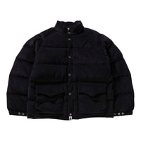 A Bathing Ape Corduroy Classic Down Jacket 'Black' 1K70-144-001-BLK