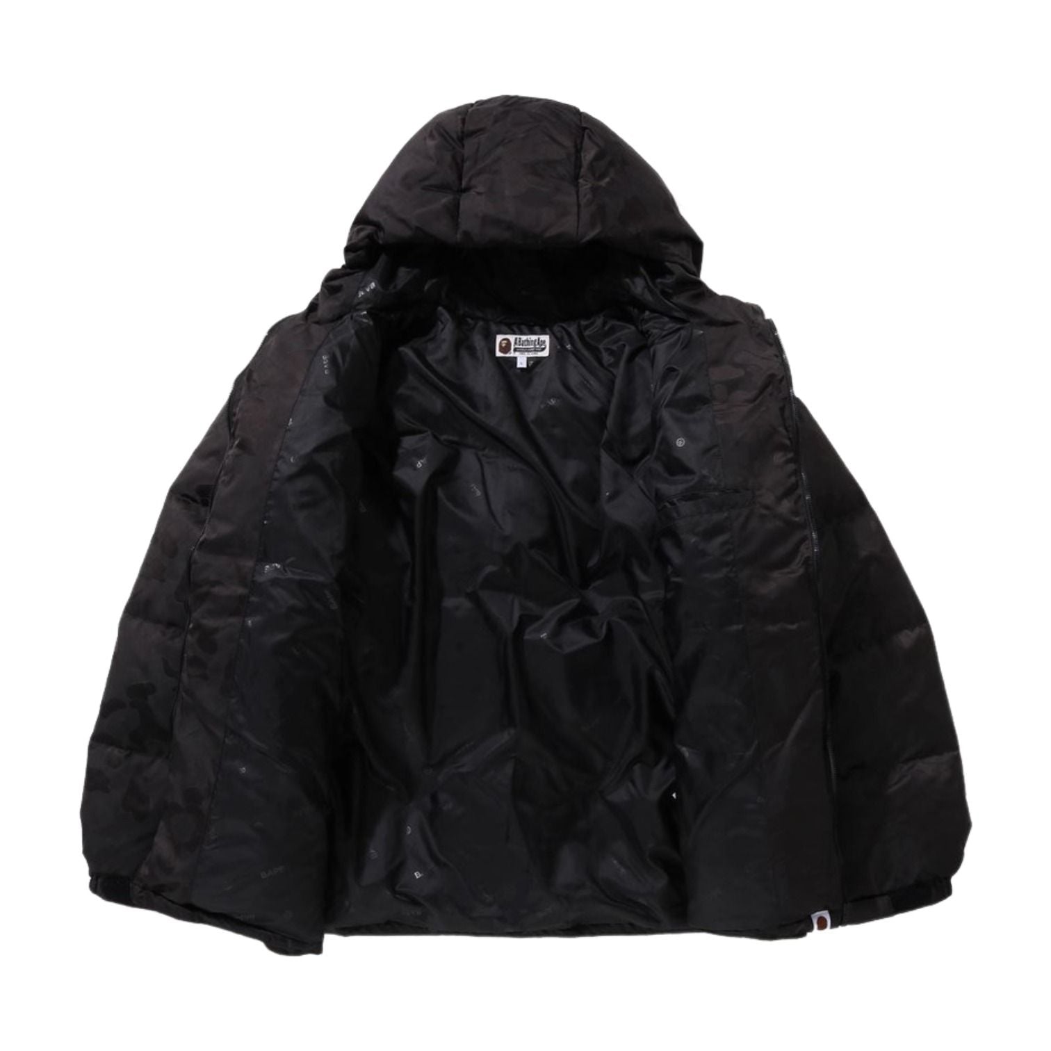A Bathing Ape Solid Camo Jacquard Jacket 'Black' 1K80-144-001-BLK