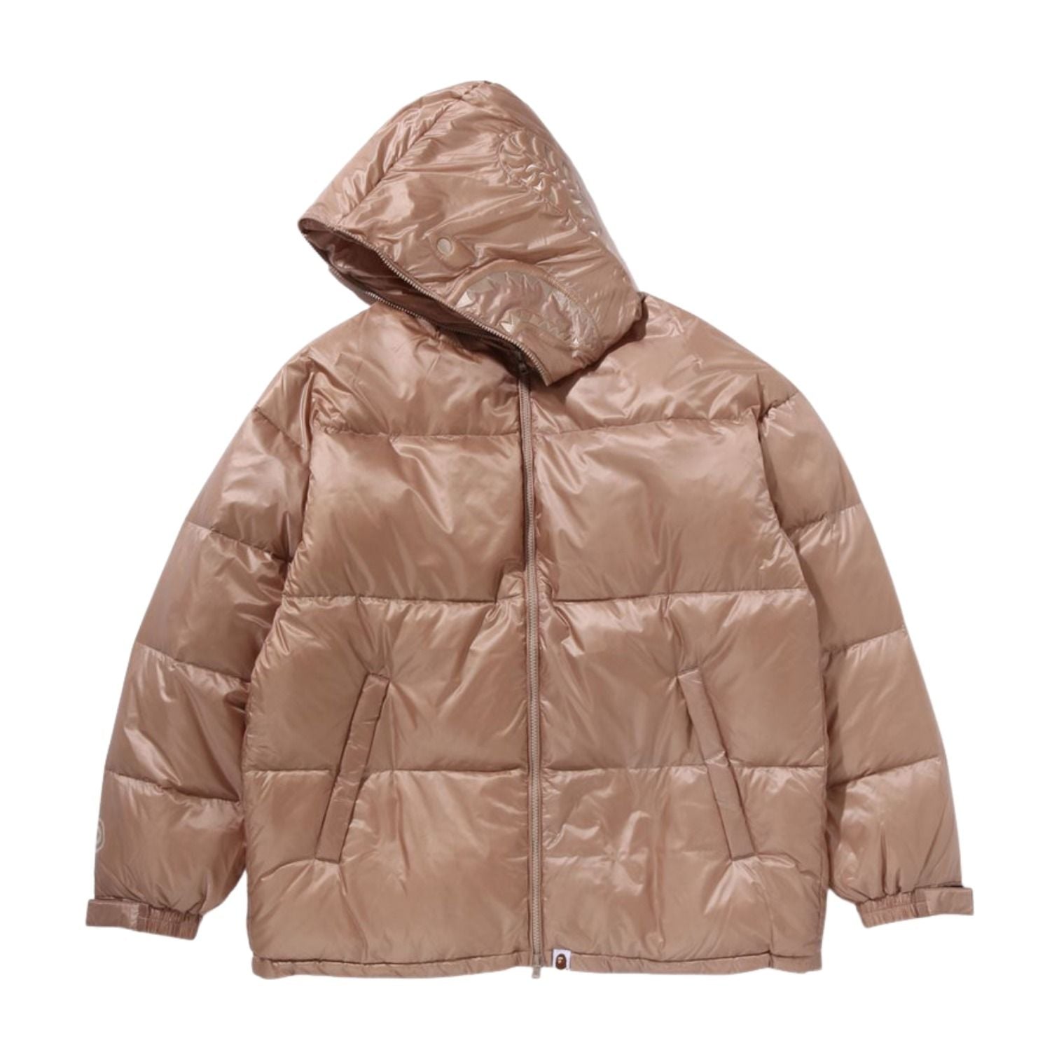 A Bathing Ape Shark Relaxed Fit Down Jacket 'Beige' 1K80-144-002-BGE