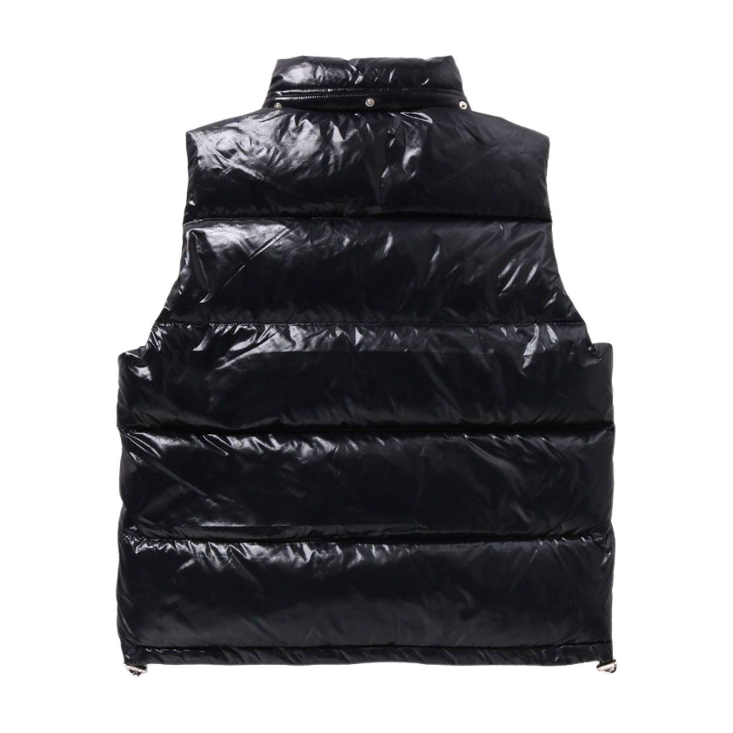 A Bathing Ape Line Camo Debossed Nylon Down Vest 'Black' 1K80-144-306-BLK