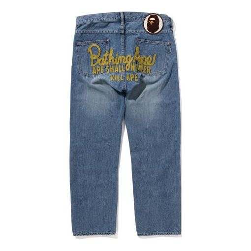 A Bathing Ape BAPE Champion Denim Pants 'Light Denim' 1J80-150-003-DNM