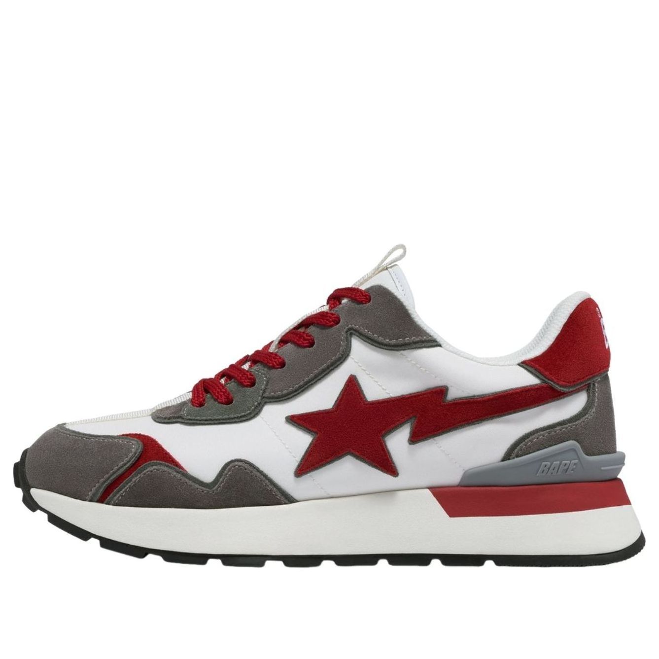 A Bathing Ape BAPE Roadsta Express #2 'Red Grey' 1J20-191-011-RDXGY