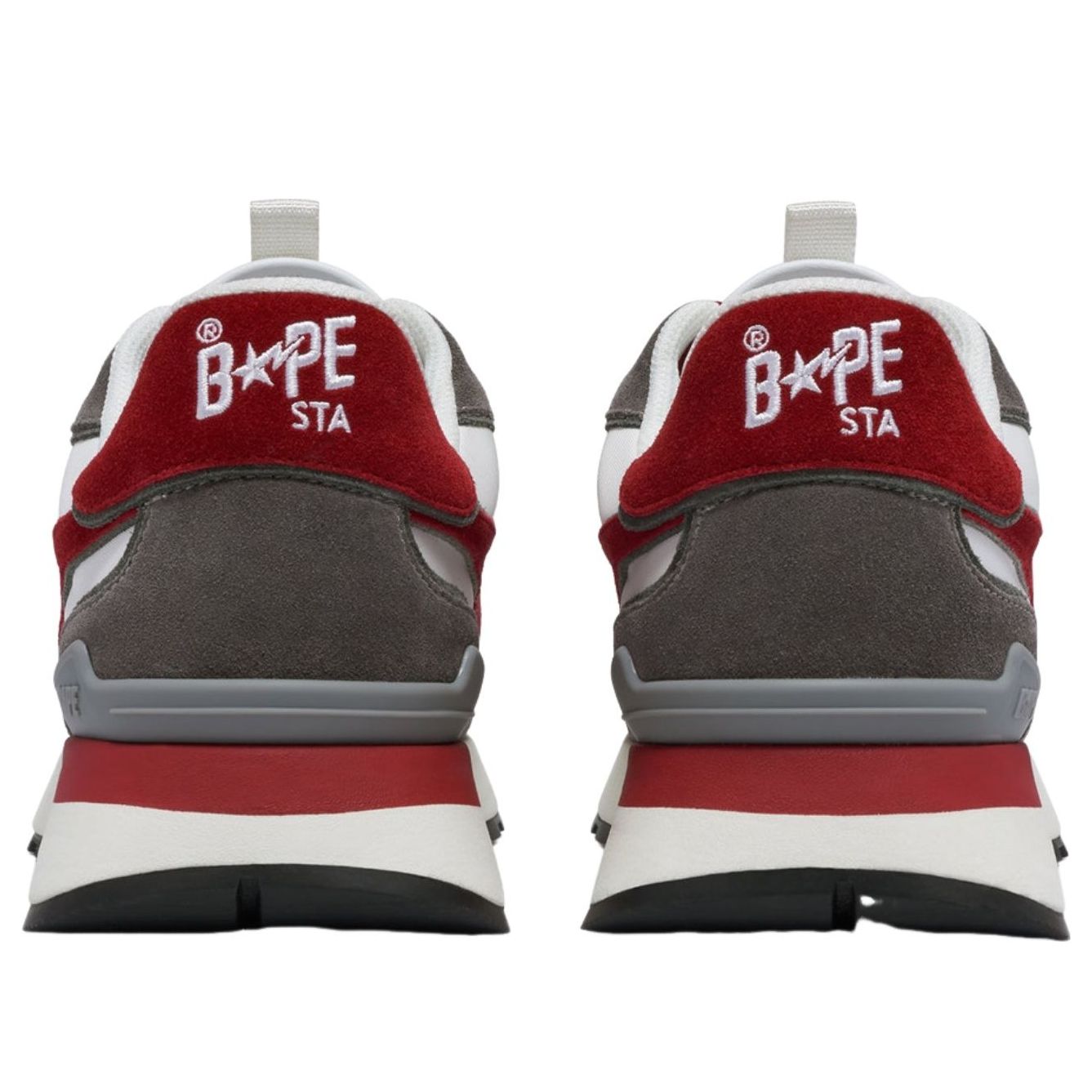 A Bathing Ape BAPE Roadsta Express #2 'Red Grey' 1J20-191-011-RDXGY