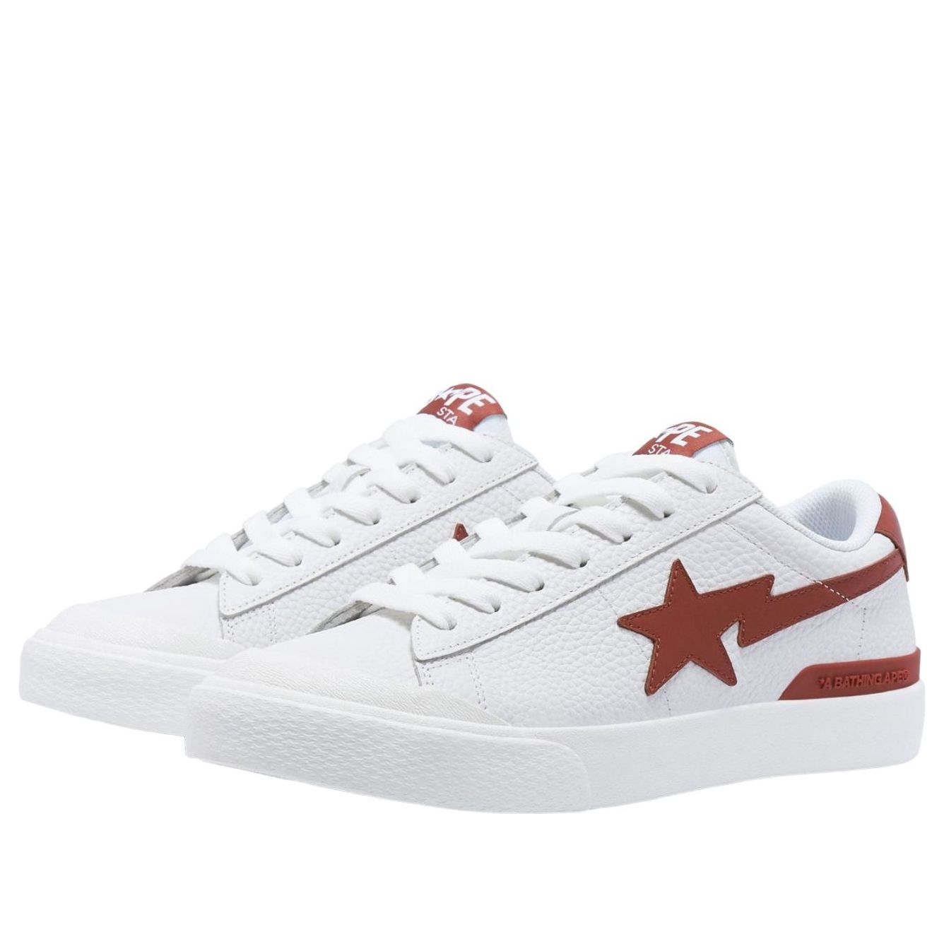 A Bathing Ape Mad Sta 'White Red' 1J20-191-012-RED