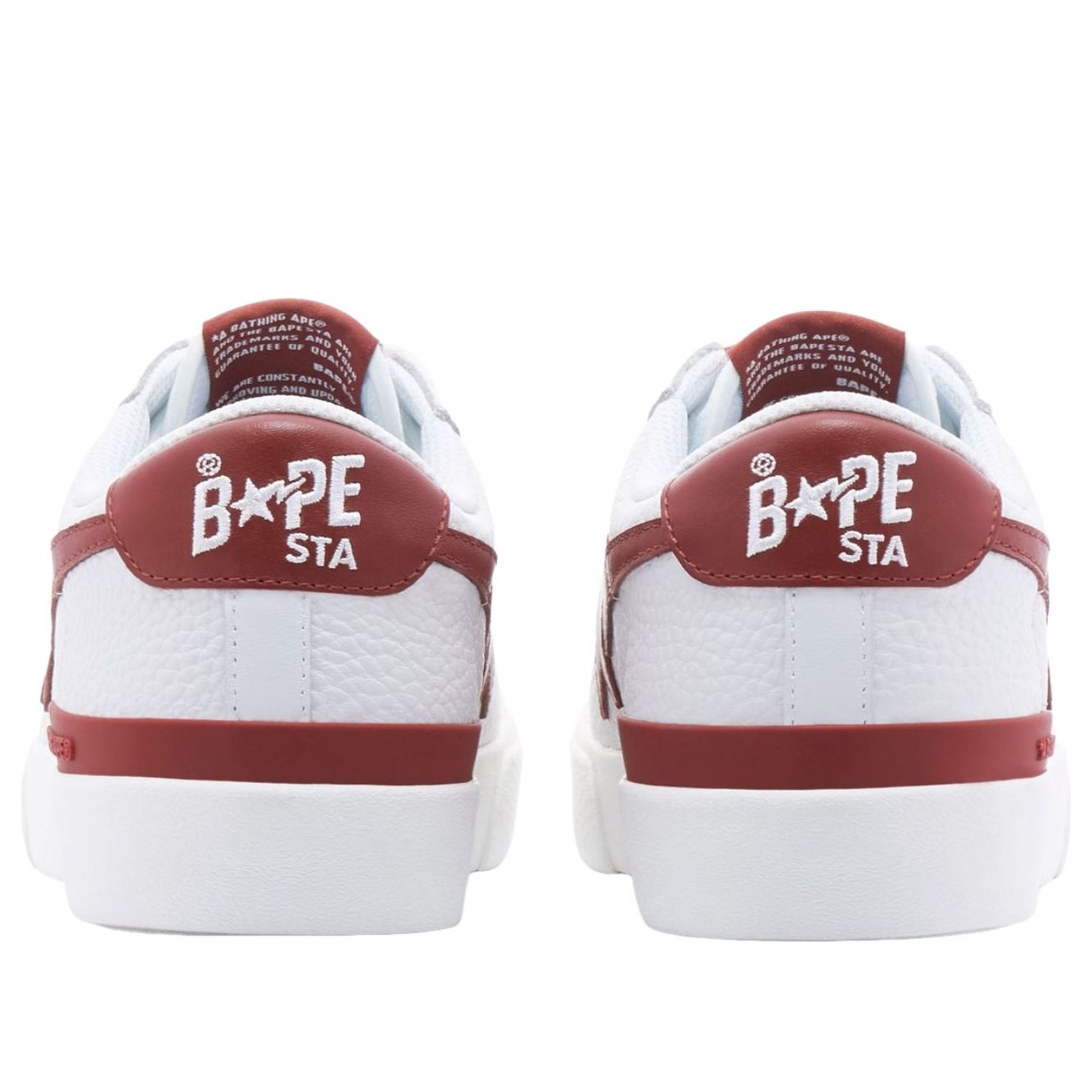 A Bathing Ape Mad Sta 'White Red' 1J20-191-012-RED