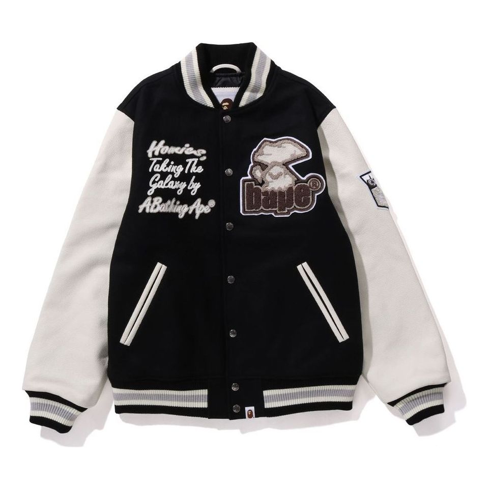 A Bathing Ape Varsity Jacket 'Black' 1J80-141-006-BLK
