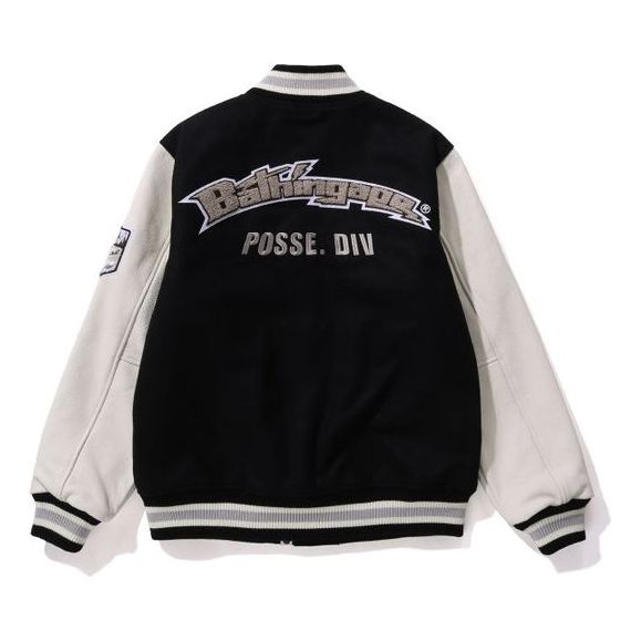 A Bathing Ape Varsity Jacket 'Black' 1J80-141-006-BLK