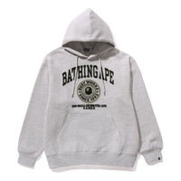 A Bathing Ape College Graphic Pullover Hoodie 'Grey' 1J80-114-057-GRY