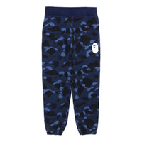 A Bathing Ape Color Camo Wide Fit Sweat Pants 'Navy' 1J30-152-011-NAY