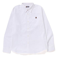 A Bathing Ape Oxford Relaxed Fit Shirt 'White' 1J30-131-011-WHT