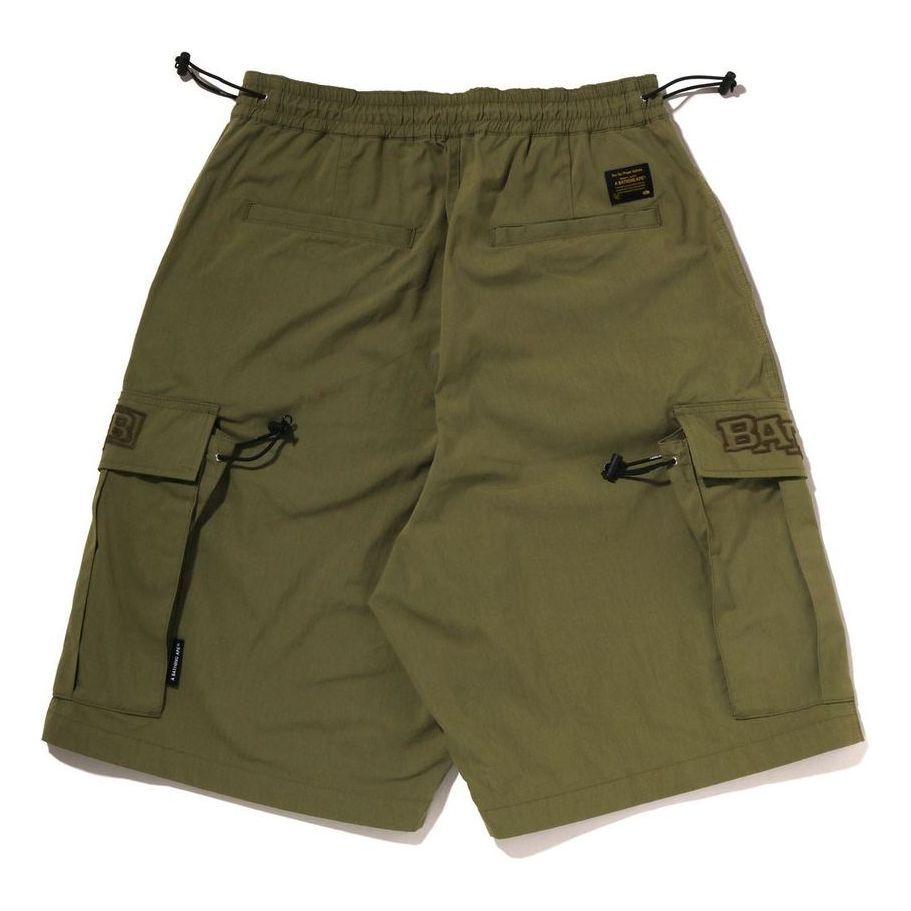 A Bathing Ape Wide Cargo Shorts 'Olivedrab' 1J30-153-007-OLV
